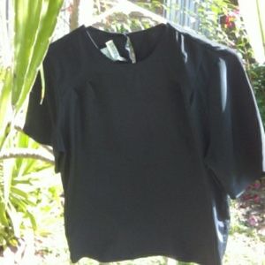 Blouse short sleeve black